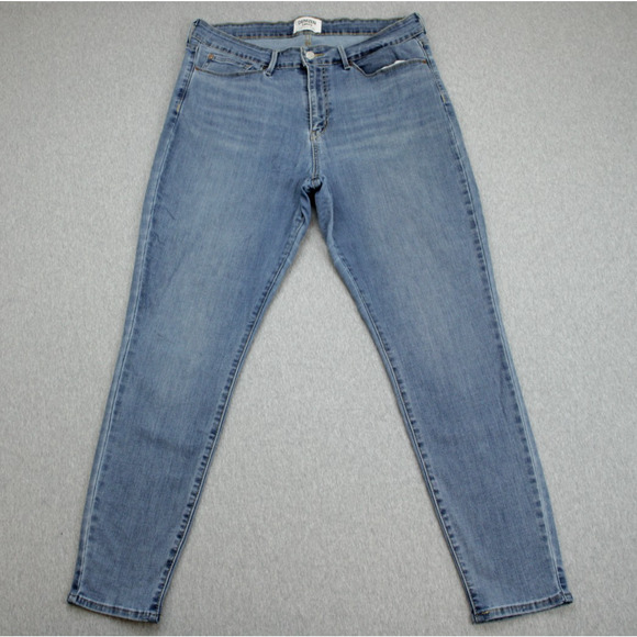 Levis Denizen Jeans Womens 16M (33 x 30) Blue High Rise Skinny Stretch - Picture 1 of 7